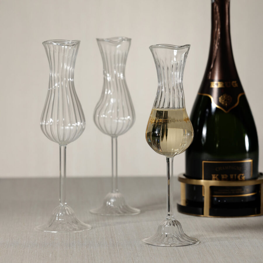Fluted Champagne Glass Set of 4